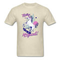 Totally Magical Neon Unicorn Geometric T Shirts Mens Vaporwave Aesthetic Art Design Faddish Men's Tops T Shirt Plus Size. 