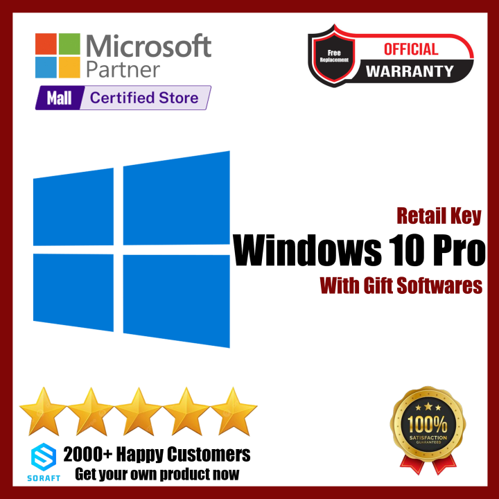 Windows 10 Pro Retail Key Official Lifetime Activation