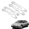 OUMERY Car Chrome Car Exterior Side Door Handle Cover for Honda Accord Sedan 4 Doors 2003-2007 Without Passenger Side Keyhole. 