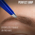 OCBA Eyebrow Tweezers Set Pack of 4  Precision Beauty Tools in Blue, Silver, Red & Black, Stainless Steel for Facial Hair Removal & Grooming for Women & Men. 