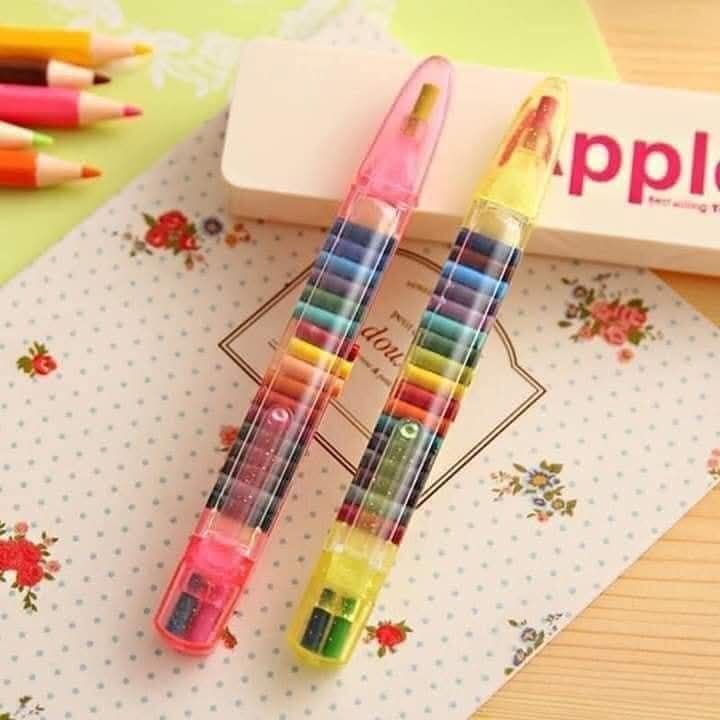 20-Color Wax Pen Set for Kids - Versatile Drawing & Painting Tool with Replaceable Nib for Creative Graffiti Art