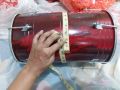 1pcs 15 inch long Fiber Large dholak wedding drum, Bolt-tuned, dholki Mehndi Dholki, Musical Instruments, Dholak With Metal Hooks dhol. 