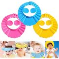 Baby Shower Cap Adjustable Hair Wash Hat for Newborn Infant Ear Protection Safe Children Kids Shampoo Shield Bath Head Cover. 