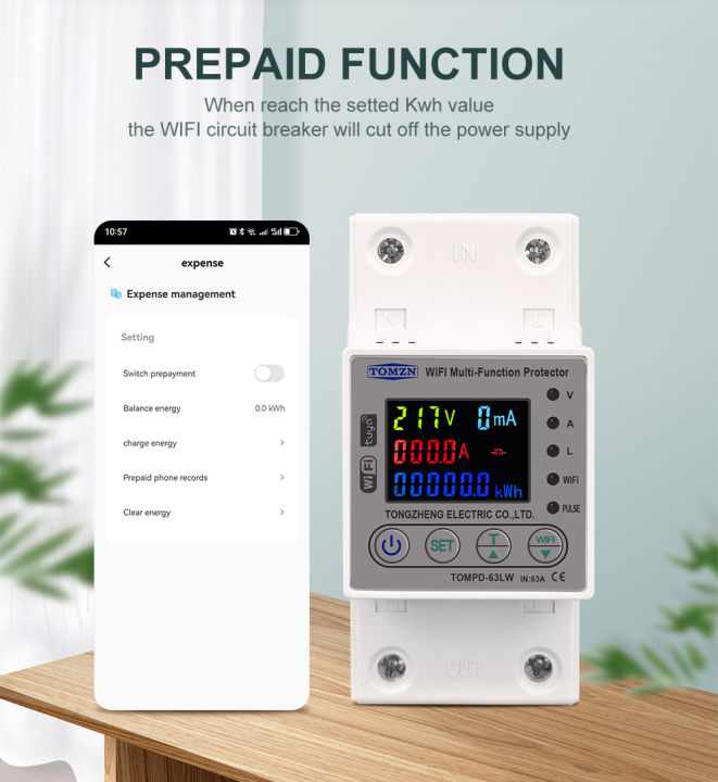 TOMZN%20WiFi%20Smart%2063A/80A%20TUYA%20Energy%20Meter%20Kwh%20Metering%20Circuit%20Breaker%20Timer%20with%20voltage%20Amper%20and%20leakage%20protection%20for%20solar%20inverter%20-%20Image%202