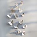 3D Golden Butterfly Wall Stickers Home Decoration (Pack of 12). 