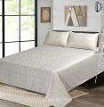 Jacquard Bedsheet Set - Bed Sheets with Pillowcase - DOUBLE/QUEEN BED (96 x 94 Inches). 