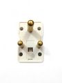 Universal Multi Travel Adapter Different Design US AU UK EU Base Socket Plug Round and Flat Pin Power Plug Light Plug Multi Shoe Switch Socket Adapter Fuse and Light(Round and Flat Pins). 