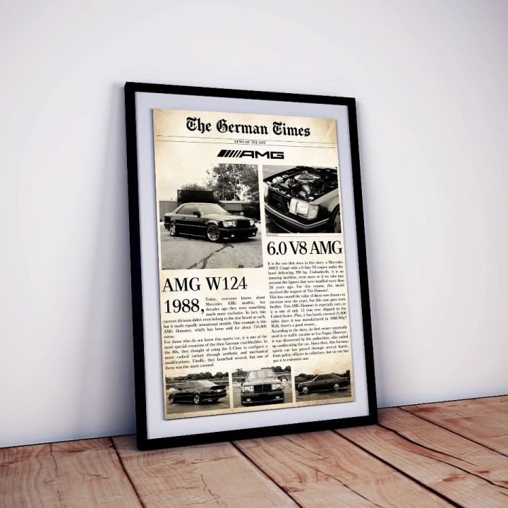 Mercedes-Benz%20w124%20wall%20Frame,%20wall%20decoration%20photo%20frame%20and%20wall%20hanging%20home%20decor%20-%20Image%202