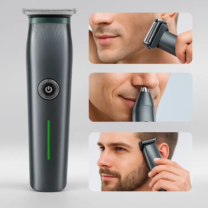 DALING%203-in-1%20Multi-Function%20Electric%20Shaver%20&%20Trimmer%20with%20Flexible%20Trimmer%20Head,%20Rechargeable,%20and%20Quick%20Charge%20-%20Men%20Grooming%20Kit%20-%20Image%202