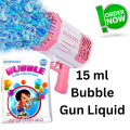 10 Pack High Quality Bubble Gun Blowing Liquid sachet | Bubble Super Concentrate – 15ML Concentrate. 