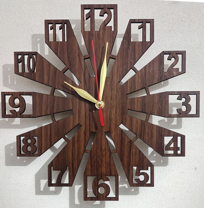 3d%20Wooden%20Wall%20Clock%20for%20Home%20and%20Offices,%203D%20Design%20Dark%20brown%20And%20Black%20wooden%203d%20laser%20cut%20wall%20clock%20(12x12%20inch)%20-%20Image%202