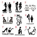 Waterproof Bathroom Home Art Door Decor Wall Sticker Vinyl Poster Toilet Decals. 