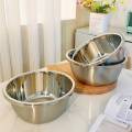 1pc, Stainless Steel Mixing Bowl, Fruits And Vegetables Washing Bowls, Salad Mixing Bowls, Kitchen Gadgets, Kitchen Accessories. 