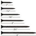 6 Gauge Black Drywall Screws Black Gypsum Bugle Head Screw Thread Sharp Point with Phillips Drive Bugle Head, Black, Ideal Screw For Drywall Sheetrock, Wood and More, Different Sizes. 