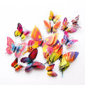 12 Pcs Butterfly Wall Stickers Decoration Magnet Butterflies on the wall DIY Wallpaper 3D PVC. 