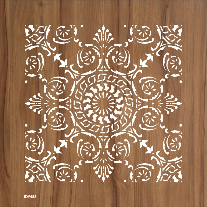 mandala tile stencils painting coloring embossing scrapbook album ...