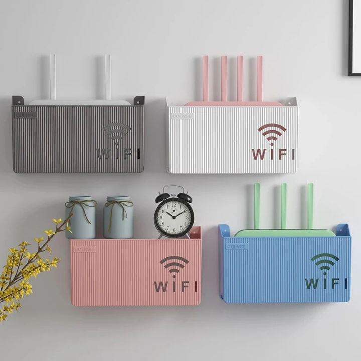 Wall-mounted%20Plastic%20Cable%20Power%20Bracket%20Box%20Home%20Decoration%20Wireless%20Router%20Wifi%20Decoration%20Set-top%20Box%20Rack%20-%20Image%202