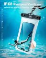 YOSH IPX8 Floating Waterproof Phone Pouch, Floatable Waterproof Phone Case Dry Bag for Swimming for all universal smartphones up to 7.5. 