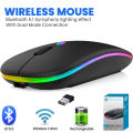 Wireless 7 Light RGB Mouse - RGB Backlit RGB Mouse Wireless Gaming Mouse Play with the Stunning RGB Wired Mouse - Dual mode. 