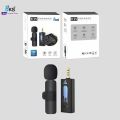 OKS® K35&K8 Collar Wireless Microphone Clip On Lavalier Mic with 3.5mm Wireless Microphone Mic Universal Plug & Play for DSLR, Amplifier, Laptop, PC & Mobile for Audio Live Video Shooting, Streaming, Vlogging & Making Videos. 