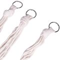 hanging planters for indoor plants-8 PCs Rope plant hanger-White. 