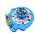 Gogo Fishing Fish Catching Game Piano 2 Rotary Ponds and 4 Pods with Music and Light Function. 