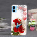 Sparx Neo 7 Plus Pouch Cover  - Floral Soft Back Cover Case For Sparx Neo 7 Plus. 