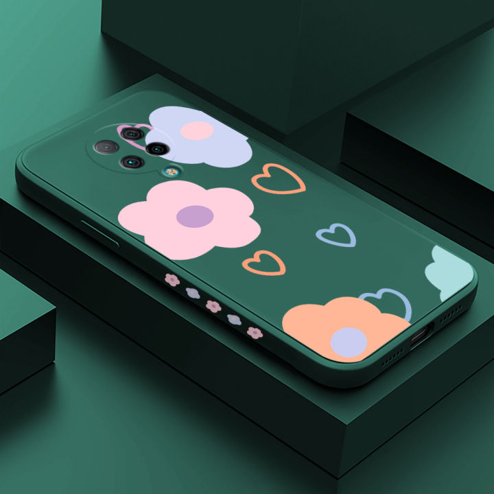 ZeroQiQi for Xiaomi Redmi K30 Pro Case Lovely Printing Petal Love Phone Cover Soft Anti Drop Full Cover Camera Protection Case
