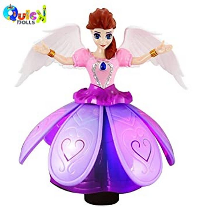Dancing Doll Rotating Flashing Lights With Music Doll For Girls