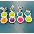 【Hot sale NEW! Fidget Toy Fat Brain Simpl Dimpl Key Chain Stress Release Toy Silicone Push Pop Educational Toddler Baby Early Learning Toys -wewe.