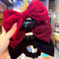 Hair Scrunchie Attractive Elastic Big Bow Ponytail Holder. 