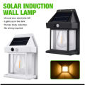 High Quality Mini Waterproof Solar Interaction Wall Lamp With Motion Sensor Security Light, Featuring 3 Lighting Levels. 
