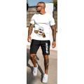 Mask Tshirt With Matching Shorts Sports Gym Fitness Football Half Sleeves T shirts For Men. 
