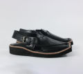 Black Shine Kaptaan Chappal | Peshawari Chappal Kheri for Men | Handmade | The Adi Store. 