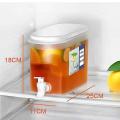 Plastic Drink Dispenser, Beverage Dispenser With Spigot, 1 Gallon Iced Juice Lemon Dispenser For Party Daily Use, Milk Dispenser For Fridge Gallon, Small Water Dispenser. 
