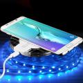 TE New Wireless Charging Dock Charger Crystal Round Charging Pad With Receiver. 