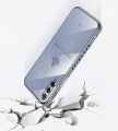 For Samsung Galaxy A50 Cover + Wrist Strap Fashion Shiny Maple leaf Plating Square Bumper Phone Case Soft TPU Silicone Shockproof Protective Back Cover. 