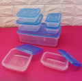 Thumb Lock Food PLASTIC   Storage Container   Box – 7 Pcs Set. 