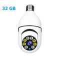 Wifi Bulb Camera 1080p Full HD PTZ 360 Rotate Day and Night Vision CCTV Security Protection Audio Record Video Surveillance Camera Wireless Indoor. 