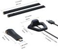 BrosTrend Longe Rannge Model (AC3 V2) (1200Mbps) Dual Band  5GHz/2.4GHz WiFi Adapter.Wireless network speed 867Mbps, 2 X External Antennas,USB 3.0.Compatible with Windows 10/8/7 / XP, Linux Mint, Xubuntu, Zorin, Raspberry Pi 2+, Raspbian, AC3L. 