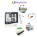 HTC-2 Digital Indoor Outdoor Thermometer Hygrometer with LCD , Temperature Humidity Meter Thermometer Tester With Clock HTC-2. 