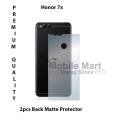 2Pcs Honor 7x Back Matte Protector Soft Skin Sheet Soft Film Protection For Honor 7x. 