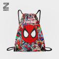Spider Man Drawstring Bag For Kids Digitally printed on Cloth By Zezo. 
