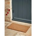 Handmade Natural Coconut Coir Striped Design Doormats Large Size Long Lasting, Main Entrance Rug with Anti Skid for Indoor, Outdoor, Kitchen, Home and Office - 50 x 80  cm & 60X90 cm (Beige). 