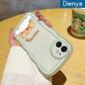 dienya For Infinix Hot 10 Hot 10s NFC Hot 10t X682B X682C Case Cartoon Winnie Wave Border Original Soft Liquid Silicone Edge Pattern Phone Case Full Cover Lens Camera Protector Cases Back Softcase Cover Casing. 