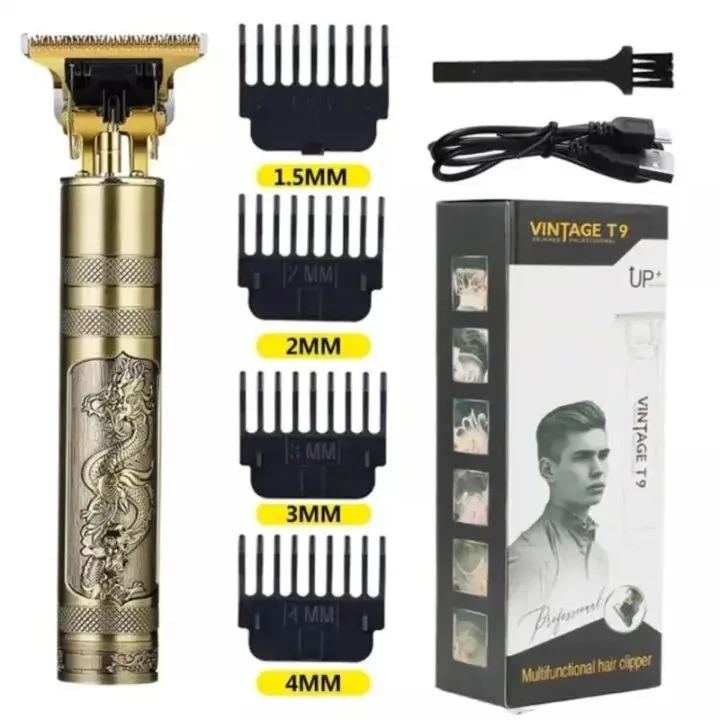 Professional Vintage Dragon Style T9 Hair Trimmer for Men | USB ...