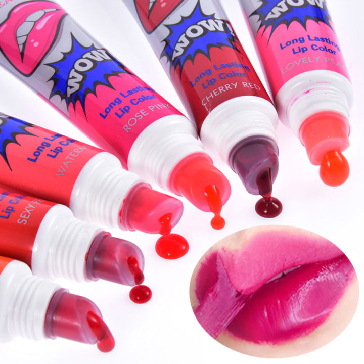 Peel Off Liquid Lipstick 6 Color Waterproof Long Lasting Tear Lipstick Lip Gloss Women Makeup Tear Pull Lips Mask Cosmetic