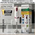 Hand Blender Mixer 800W Chopper Mixer Bowl Egg Whisk & Beaker - Coffee Beater - Egg Beater Machine For cake - Meat Chopper  Stainless Steel Hand Blender with 4 Blades  2 Speed Levels  Ice Crushing, Smoothies, Powerful & Durable Home & Kitchen Appliance. 