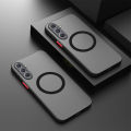 Matte Shockproof Armor Case for Magsafe Magnetic Wireless Samsung Galaxy S24 FE S24FE Sumsung S 24FE 24 FE 5G Hard PC Back Cover. 