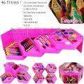 Multicolour Art Box Colouring Box Set Art Set Colour Kit 46 Pcs Crayons- Colour Pencils- Water Colour Art & Craft For Kids School Accessories. 